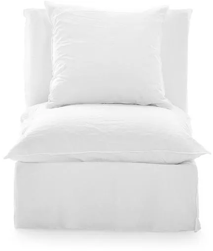 Gervasoni Ghost 06 Modulares Sofa ohne Armlehnen Lino Bianco