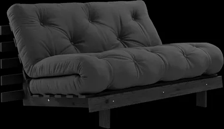 Karup Design Roots Schlafsofa mit Roots Matratze 140x200 Dunkelgrau/Schwarz lackiert