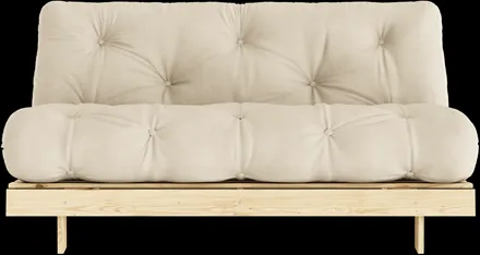 Karup Design Roots Schlafsofa m. Matratze 160x200 747 Beige/Kiefernholz