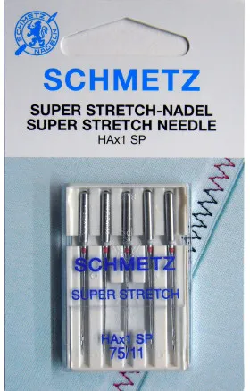 Schmetz Nähmaschinennadeln Super Stretch HAx1SP Gr. 75 - 5 Stk.