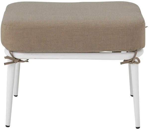 CREATIVE COLLECTION Cia Hocker mit Kissen – Seil und weißes Metall